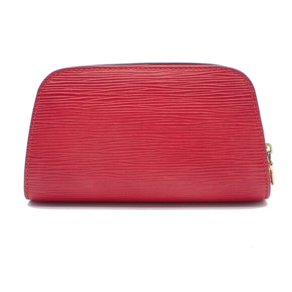 LOUIS VUITTON LV Logo Dauphine PM Pouch Bag Epi Leather Red M48447 02AA006 - Picture 3 of 14